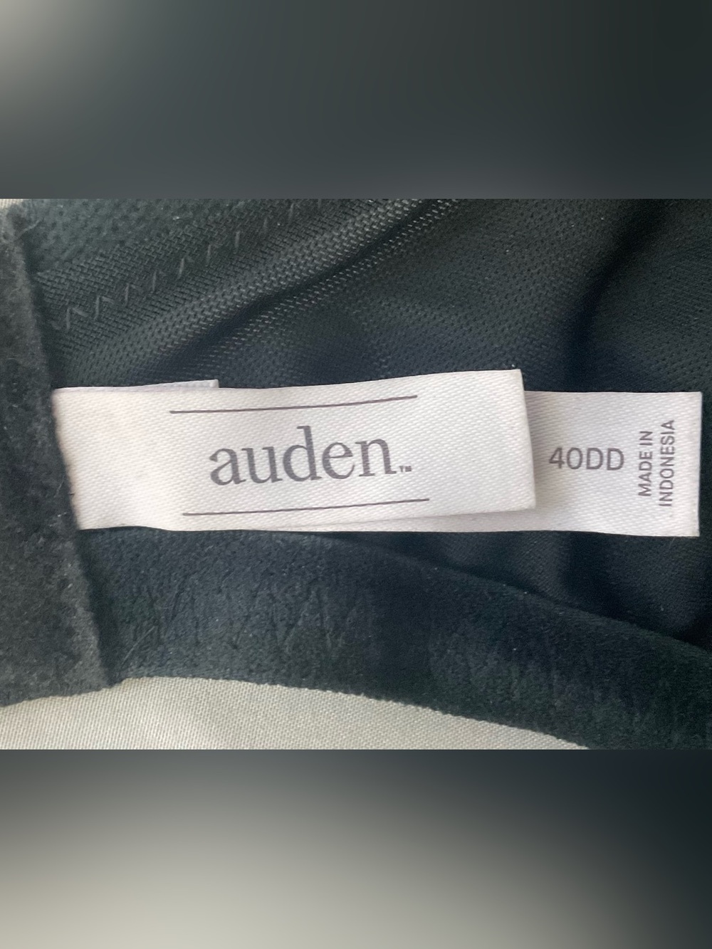 Auden Black Lace-Trim Strapless Bra